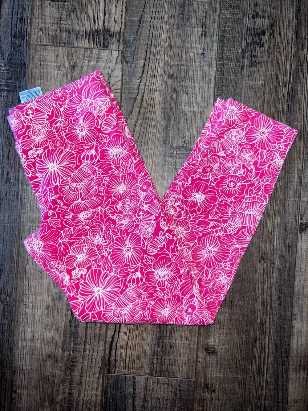 Gap Girls' Pink Floral Leggings